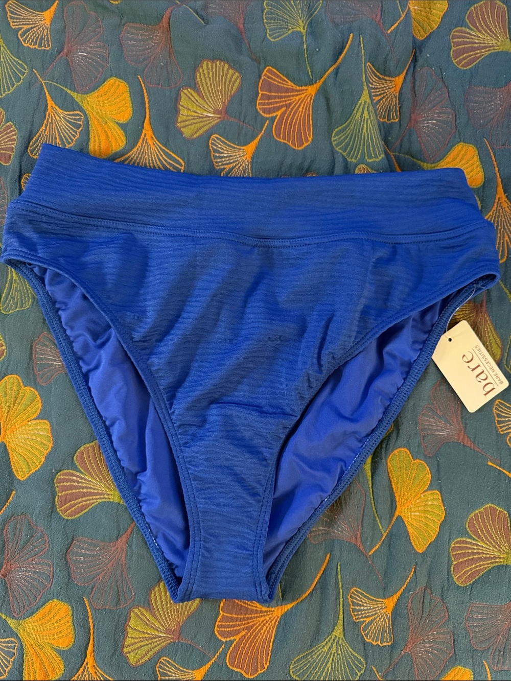 Bare Necessities Royal Blue High-Waist Bikini Bottom